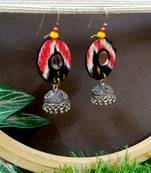 Black fabric with jhumkas