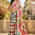 Multi color digital printed chanderi cotton ready to wear saree with blouse