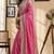 Pink color digital printed chanderi cotton ready to wear saree with blouse