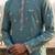 light blue embroidered silk kurta with cotton cream pajama 