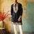 white embroidered silk kurta with cotton cream pajama 