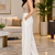 Beige cotton pleated wide-leg trousers for women