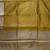 mustard gold plain anchal zari border semi silk blend banarasi saree