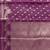 plum floral zari booti semi silk blend banarasi saree