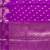 purple floral zari booti semi silk blend banarasi saree