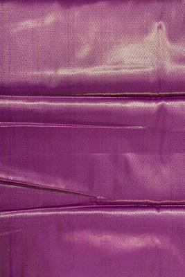 purple floral zari booti semi silk blend banarasi saree 5