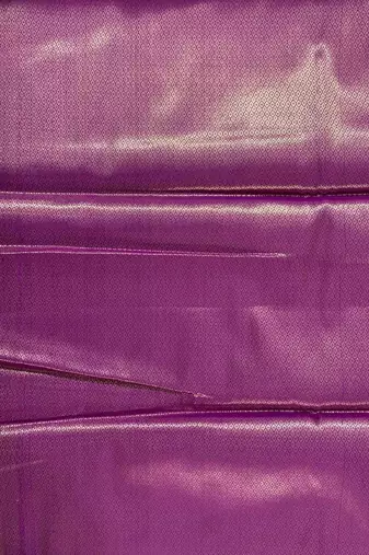 purple floral zari booti semi silk blend banarasi saree