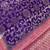 purple & ranipink contrast colour floral zari jaal chiniya silk blend banarasi saree
