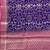 purple & ranipink contrast colour floral zari jaal chiniya silk blend banarasi saree