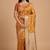 rust orange floral booti zari chiniya silk blend banarasi saree