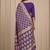 purple bandhani work bandhej banarasi saree