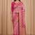 pink bandhani work bandhej banarasi saree