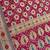 red bandhani work bandhej banarasi saree