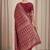 maroon bandhani work bandhej banarasi saree