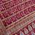 maroon bandhani work bandhej banarasi saree
