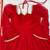red color mirror fancy lace silk blend gown palazzo set