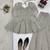 grey color foli work silk blend top bottom set