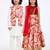 Green sequinned & embroidered linen lehenga choli & kurta pant brother sister matching combo