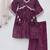 Purple bandhani cotton kurta set & kurta pant brother sister matching combo