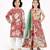 Gold embroidered linen lehenga choli & kurta pant brother sister matching combo