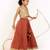 Gold sequinned linen skirt set & kurta jacket brother sister matching combo