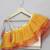 Orange & yellow embroidered organza lehenga choli & kurta pyjama brother sister matching combo