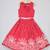 Red embroidered silk lehenga choli & kurta jacket brother sister matching combo
