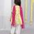 Yellow embroidered chanderi kurta set & kurta pant brother sister matching combo