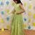 Green embroidered cotton co-ord set & kurta pyjama brother sister matching combo