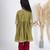 Yellow & green solid cotton kurta set & kurta pyjama brother sister matching combo