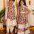 White & rose handwoven cotton lehenga choli & dhoti kurta brother sister matching combo