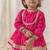 Pink printed & bandhani cotton kurta salwar set & dhoti kurta brother sister matching combo