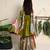 Sage & green ikat cotton sharara set & kurta jacket brother sister matching combo