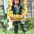 Green embroidered & solid cotton kurta set & kurta pant brother sister matching combo