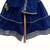 Blue embroidered & solid chanderi & cotton sharara set & kurta jacket brother sister matching combo