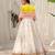 Yellow & mustard yellow mirror work net lehenga choli & kurta pyjama brother sister matching combo