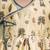 Gold & yellow printed cotton silk kurta set & kurta pant brother sister matching combo