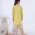 Yellow & multicolor printed cotton sharara set & kurta pant brother sister matching combo