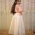 Peach orange block printed cotton skirt set & kurta pyjama brother sister matching combo