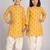 Mustard & multicolor printed linen kurta patiala set & kurta pyjama brother sister matching combo
