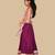 Burgundy & white embroidered cotton lehenga choli & kurta jacket brother sister matching combo