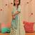 Yellow printed cotton anarkali set & kurta pyjama brother sister matching combo
