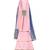 Pink & white gota embroidered chanderi silk sharara set & shirt set brother sister matching combo