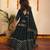 Green mimosa handwoven cotton lehenga choli & kurta jacket brother sister matching combo