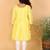 Yellow & mustard chikankari cotton kurta set & kurta pyjama brother sister matching combo