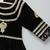 Black embroidered velvet kurta set & kurta pyjama brother sister matching combo