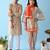 Orange & multicolor woven cotton dhoti kurta set & kurta pyjama brother sister matching combo