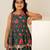 Teal green printed cotton dhoti kurta set & kurta pyjama brother sister matching combo