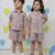 Multicolor printed cotton co-ord set & shirt set brother sister matching combo