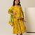 Mustard yellow printed cotton sharara set & co-ord set brother sister matching combo
